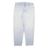 CARHARTT Mens Relaxed Jeans Light Blue Denim W36 L31 Zip Cotton Blend Casual