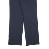 BIAGGINI Womens Cotton Blend Navy Regular Fit Straight Leg Trousers W30 L30