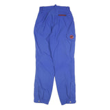 MAMMUT Womens Polyester Blend Blue Slim Slim Fit Trousers W26 L30 Outdoor Hiking