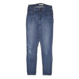 LEVI'S 721 Womens Jeans Blue Slim Skinny Denim Medium W26 L29 Stretch Zip