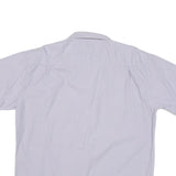 FRED PERRY Mens White Cotton Blend Shirt XL Short Sleeve Chest Pocket Classic