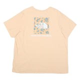 THE NORTH FACE Mens Beige Cotton Blend T-Shirt 2XL Short Sleeve Crew Neck Logo