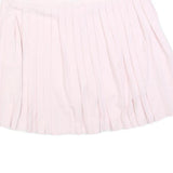 TOMMY HILFIGER Womens Pink Pleated Mini Polyester Blend Skort XL Casual Summer