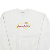 JERZEES Mens White Golden Gophers Crew Neck XL Cotton Blend Sweatshirt