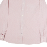 TOMMY HILFIGER Mens Red & White Check Shirt M Button Down Cotton Long Sleeve