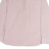 TOMMY HILFIGER Mens Red & White Check Shirt M Button Down Cotton Long Sleeve