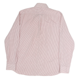 TOMMY HILFIGER Mens Red & White Check Shirt M Button Down Cotton Long Sleeve