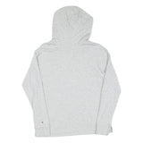 CHAMPION Mens Grey Pullover Hoodie S Classic Logo Cotton Casual Sweatshirt