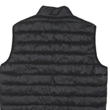 BARBOUR INTERNATIONAL Mens Black Gilet M Polyester Blend Plain Lightweight Zip