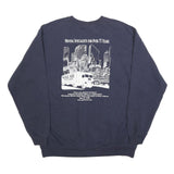 LEE Mens Navy Blue Sweatshirt Crew Neck L Walsh Movers Boston Graphic Print