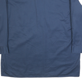 DICKIES Mens Blue & Navy Plain Workwear Shirt 2XL Cotton Blend Relaxed Fit Long