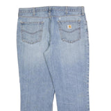 CARHARTT Mens Regular Fit Blue Denim Jeans W38 L30 Classic Cotton Blend Zip