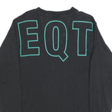 ADIDAS Mens Black EQT Long Sleeve Crew Neck Graphic T-Shirt M