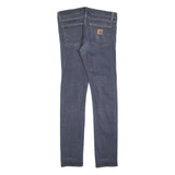 CARHARTT Mens Jeans Blue Slim Skinny Denim Medium W32 L34 Zip Closure