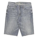 TEXAN Mens Denim Blue Casual Shorts L W32 Comfort Fit Cotton Blend