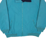 ST JOHNS BAY Mens Blue Bomber Jacket XL Polyester Blend Zip Plain Casual Outdoor