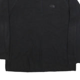 THE NORTH FACE Mens Black Plain Wool Blend Jumper Quarter Zip XL Outdoor Casual