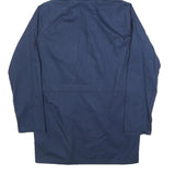 NATURALINE Mens Blue Hooded Zip Jacket S Cotton Casual Outerwear