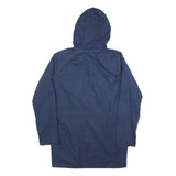 NATURALINE Mens Blue Hooded Zip Jacket S Cotton Casual Outerwear