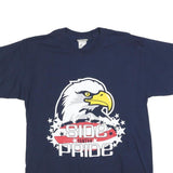 OARSMAN Mens Navy Blue Graphic T-Shirt L Short Sleeve Crew Neck Cotton Blend