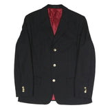 MCGREGOR Mens Black Jacket M Polyester Blend Plain Button Closure Classic