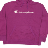 CHAMPION Womens Purple Pullover Hoodie XL Cotton Blend Casual Wear