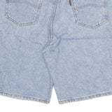 RESQUE Mens Denim Blue Casual Shorts L W30 Cotton Blend Relaxed Fit