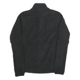 ADIDAS Womens Black Jacket UK 10 Polyester Zip Plain Casual Lightweight