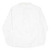 GAP Womens White Cotton Blend Shirt Long Sleeve Collared S Classic Casual