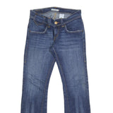 LEVI'S Womens Regular Fit Blue Denim Straight Jeans W28 L30 Classic Cotton Zip