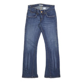 LEVI'S Womens Regular Fit Blue Denim Straight Jeans W28 L30 Classic Cotton Zip