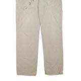 CARHARTT Mens Cotton Blend Beige Regular Leg Trousers W38 L35 Workwear Durable
