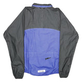 LOFFLER Mens Black & Blue Jacket XL Woven Plain Zip Athletic