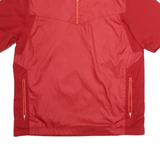 NIKE Mens Red 1/4 Zip L Polyester Sports Sweatshirt