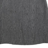 VERSACE Womens Grey Mini Polyester Skirt Embossed Pattern Size S Designer