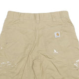 CARHARTT Mens Shorts Beige Relaxed Fit Cargo XL W32 Workwear Utility Cotton