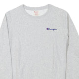 CHAMPION Mens Grey Crew Neck M Cotton Blend Pullover Sweatshirt