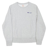 CHAMPION Mens Grey Crew Neck M Cotton Blend Pullover Sweatshirt