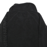 CALVIN KLEIN PERFORMANCE Womens Black Plain Jumper Full Zip Basic Knit M Jacket