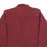 FIELD & STREAM Mens Maroon Cotton Blend Shirt L Casual Workwear Button Pocket