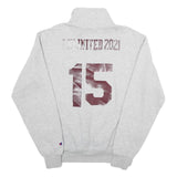 CHAMPION Mens Grey Bobcats 1/4 Zip M Sweatshirt Athletic Sportswear