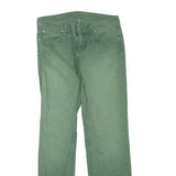 CARHARTT Womens Regular Fit Straight Leg Denim Green Jeans W32 L32 Casual