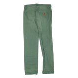CARHARTT Womens Regular Fit Straight Leg Denim Green Jeans W32 L32 Casual