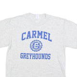 PORT & COMPANY Mens Grey Carmel Greyhounds Graphic T-Shirt M Short Sleeve Crew