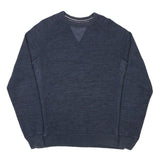 TOMMY HILFIGER Mens Blue Crew Neck M Cotton Blend Pullover Sweatshirt Casual