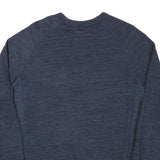 TOMMY HILFIGER Mens Blue Crew Neck M Cotton Blend Pullover Sweatshirt Casual