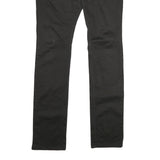 PHARD Womens Black Regular Fit Straight Cotton Blend Trousers W34 L36 Casual