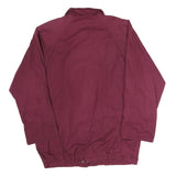 CURRENT SEEN Womens Maroon Jacket M Cotton Blend Zip Plain Casual Lightweight
