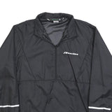 NEWLINE Mens Black Sports Jacket L Polyester Blend Plain Zip Athletic Outdoor