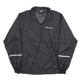 NEWLINE Mens Black Sports Jacket L Polyester Blend Plain Zip Athletic Outdoor